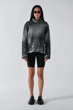 Dimensions Recycled Fleece Funnel Sweater - Black -FCS Sales Store 131