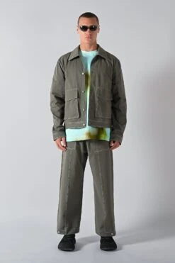 Prospect Cinch Cropped Jacket - Thyme -FCS Sales Store 87 89780020 285c 4fb3 8cb1 bf5c5b4efc66