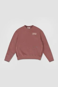 Cut Off Crew Sweater - BurgundyUnisex