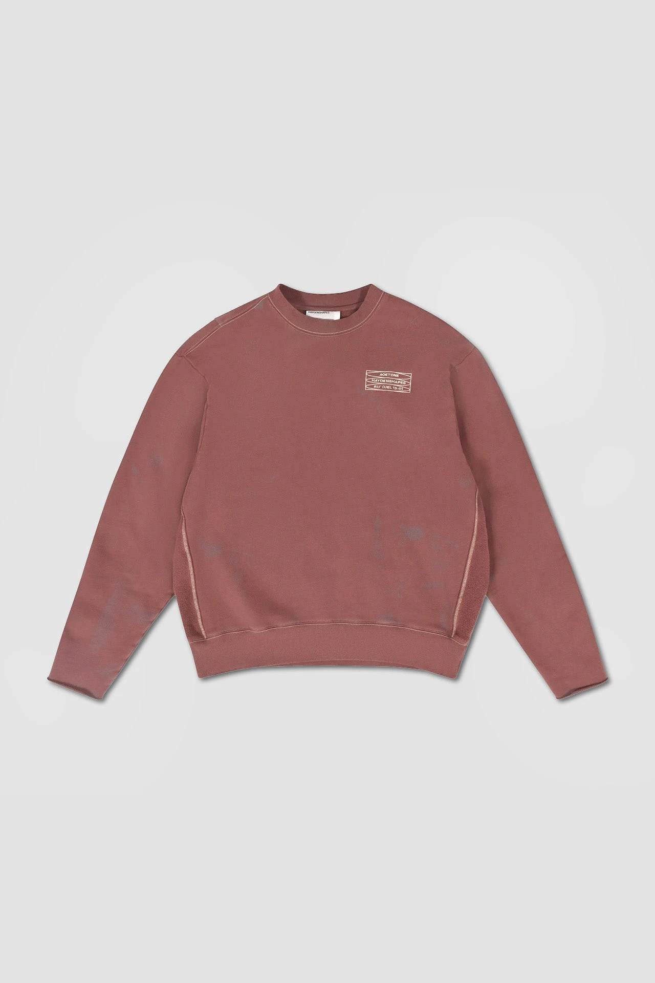 Cut Off Crew Sweater - Burgundy 3 Cut Off Crew Sweater - Burgundy