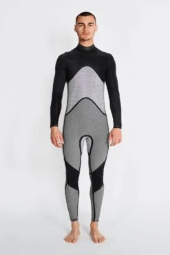 HAYDENSHAPES MENS FULLSUIT CHESTZIP 4/3MM -FCS Sales Store FULLSUIT INSIDE FRONT
