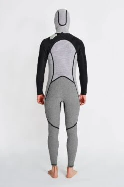 HAYDENSHAPES MENS FULLSUIT CHESTZIP 5/4MM HOOD -FCS Sales Store HOODSUIT INSIDE BACK
