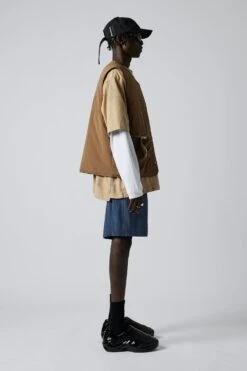 Insulated Gilet Buster -FCS Sales Store HS 22AP 1028 INSULATED GILET BUSTER ASH BROWN SIDE