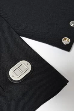 Merino Claxon Hooded Sweater -FCS Sales Store HS 22AP 1032 MERINO HOODIE CLAXON BLACK metaldetail