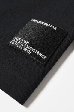 Merino Claxon Hooded Sweater -FCS Sales Store HS 22AP 1032 MERINO HOODIE CLAXON BLACK patchdetail