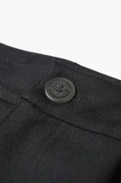 Merino Piston Pleated Patch Cargo Short - Black -FCS Sales Store HS 22AP 1034 MERINO CARGO SHORT BLACK button