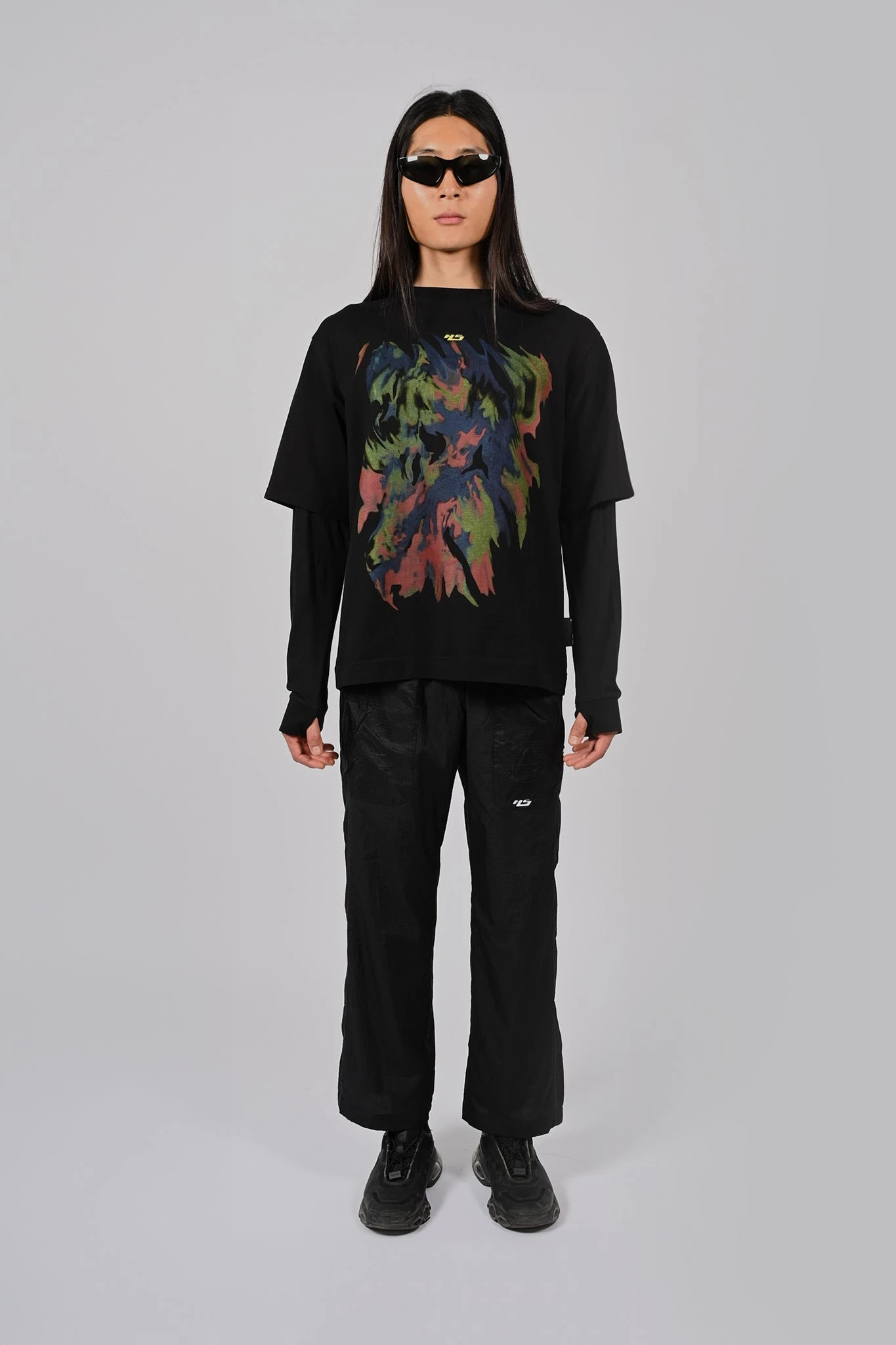 LS Double Tee Bleached Flame 5 LS Double Tee Bleached Flame - Image 3