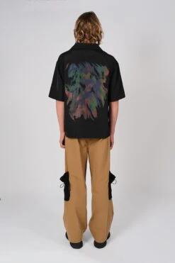 SS High Water Shirt Bleached Flames -FCS Sales Store M HS SS24 3005 4