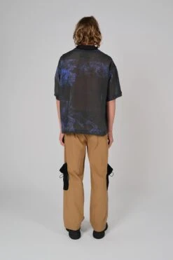 Sheer Black Sea Polo Tee -FCS Sales Store M HS SS24 3006 Back