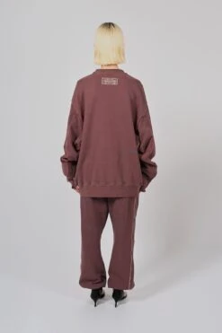 Cut Off Crew Sweater - BurgundyUnisex 13 Cut Off Crew Sweater - BurgundyUnisex -FCS Sales Store W CUTOFF BACK