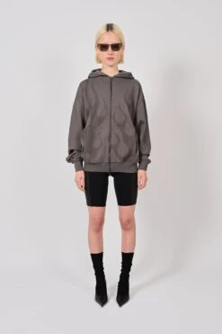 Flame Spray Zip HoodUnisex -FCS Sales Store W Flame Spray Zip Hood Front 6c416e2b 0a27 4e14 973e 86770a07521d