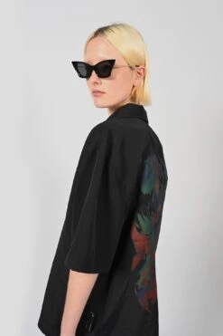 SS High Water Shirt Bleached FlamesUnisex -FCS Sales Store W HS SS24 3005 D2