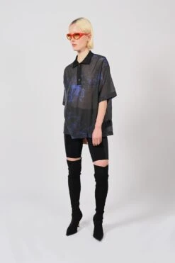 Sheer Black Sea PoloTeeUnisex -FCS Sales Store W HS SS24 3006 D1