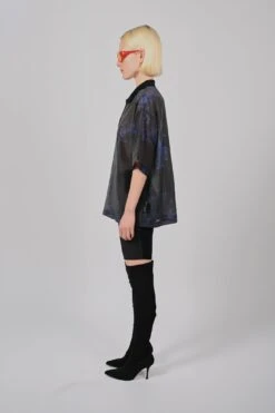 Sheer Black Sea PoloTeeUnisex -FCS Sales Store W HS SS24 3006 Side