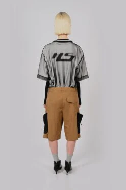 Net Pocket Cargo ShortsUnisex -FCS Sales Store W HS SS24 4006 Back