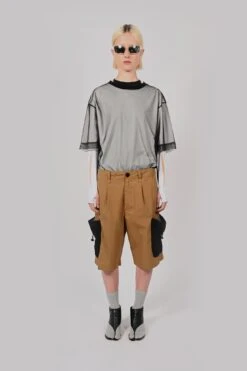 Net Pocket Cargo ShortsUnisex -FCS Sales Store W HS SS24 4006 Front