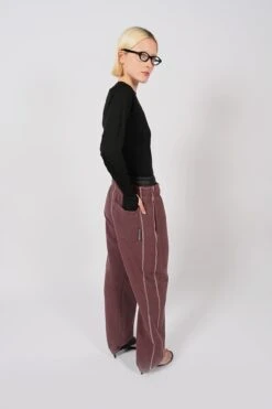 Volume Track Pants - BurgundyUnisex -FCS Sales Store W PANTS Pose